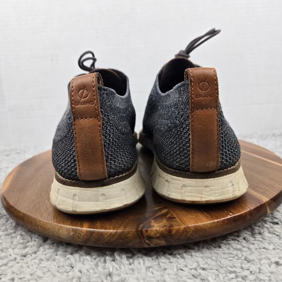 Cole Haan Mens 12 ZeroGrand Stitchlite Gray Wingtip Casual Daily Oxford Sneaker - Picture 2 of 13